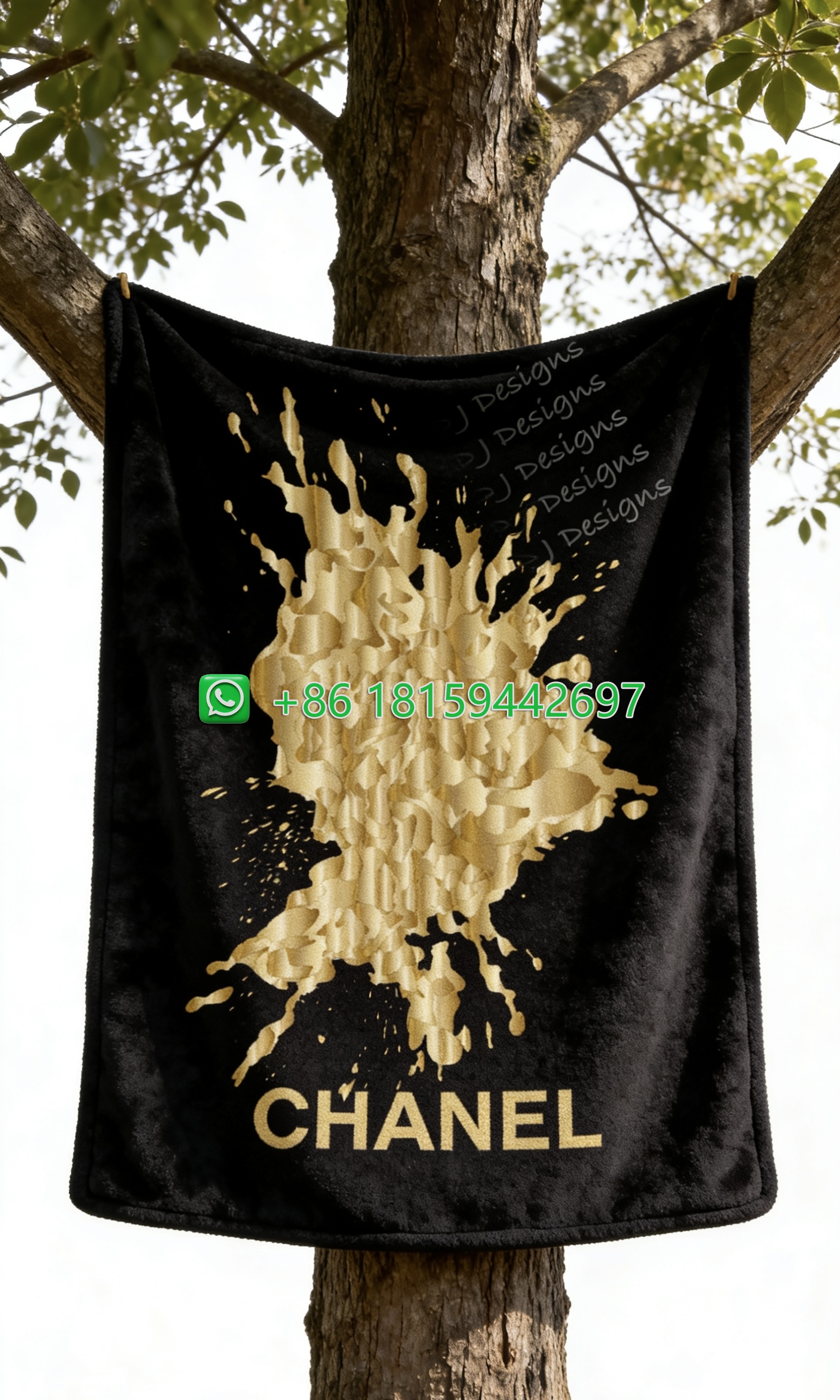 Chanel Throw Blankets